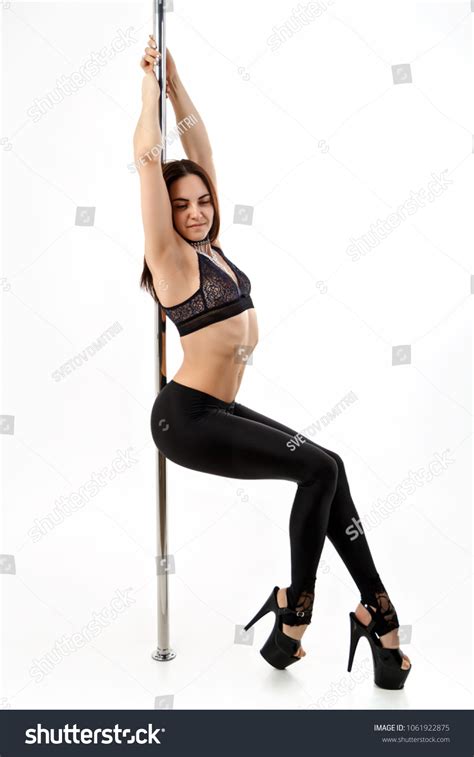 Acrobatic Exercises Poses Pole Dance Stock Photo 1061922875 | Shutterstock