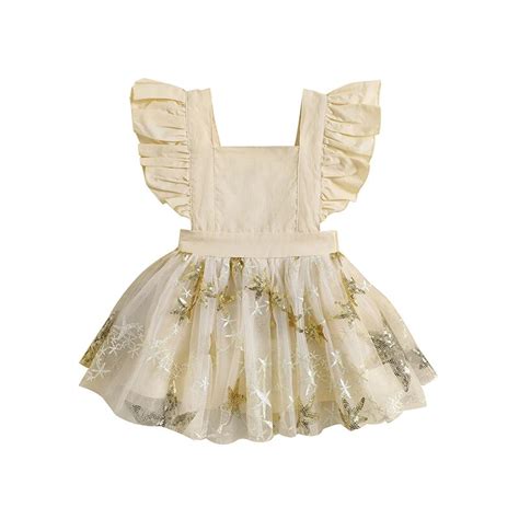 Focusnorm Pelele Con Volantes Para Ni As Vestido Infantil De A