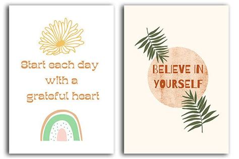 Boho Printable Wall Art Boho Quotes V Graphic By Printablepdf