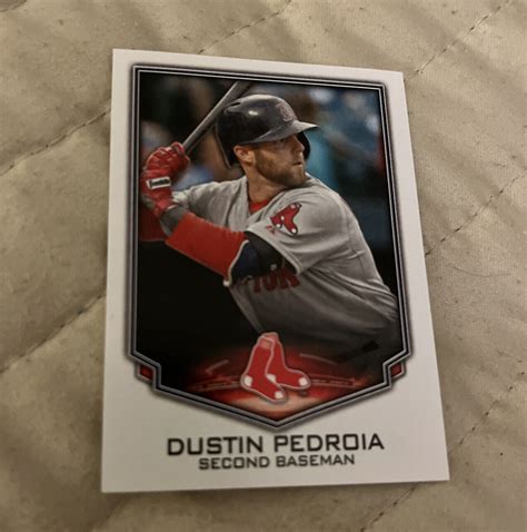 Topps Stickers Dustin Pedroia Boston Red Sox Ebay