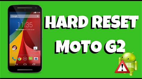 Hard Reset Moto G Segunda Generaci N Facil Y Rapido Entec