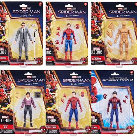 Marvel Legends 6 Spider Man No Way Home Marvels Spider Man Set Of 6 Action Figures