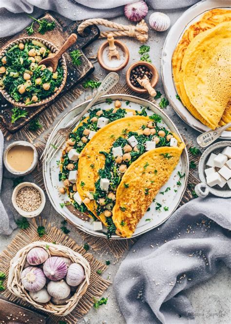 Kichererbsen Pfannkuchen Mit Spinat Und Feta Vegan Bianca Zapatka