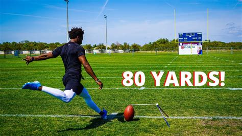 THE LONGEST FIELD GOAL IVE EVER KICKED 80 YARDS YouTube