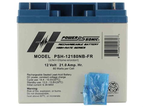 Power Sonic AGM High Rate General Purpose PSH 12180 FR 21Ah 12V