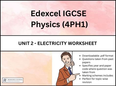 Edexcel IGCSE Physics Unit 2 Electricity Worksheet Teaching Resources