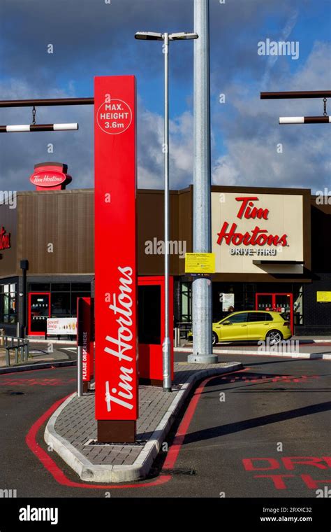 Tim Hortons Drive Thru Restaurant Watford Hertfordshire England Uk