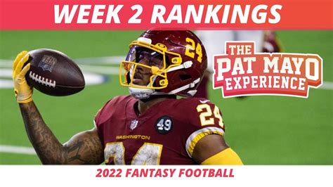 2022 Week 2 Rankings Start Sit Sleepers Updated Pickups 2022