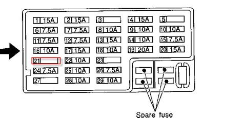 1997 Nissan Pathfinder Fuse Box Diagram