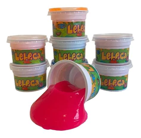 Kit 4 Leleca Geleca Caixa Slime Amoeba Massinha Modelar 125g