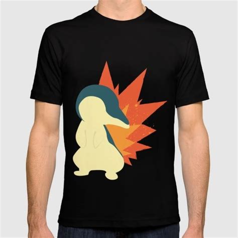 Cyndaquil Splat T Shirt By Of Lions And Lambs Shirts T Shirt Mens Tshirts