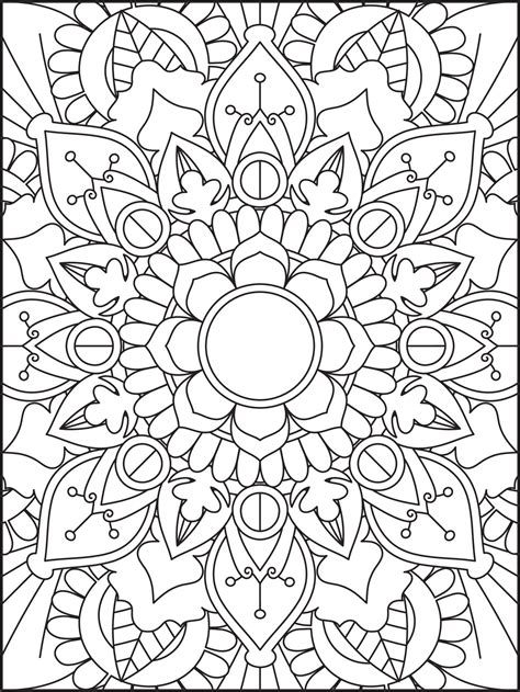 mandala para colorear adultos para colorear patrón para colorear