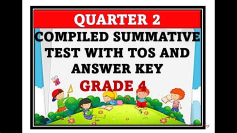 Compiled Summative Test For Grade 4 Quarter 2 Summativetest Quarter2 Youtube