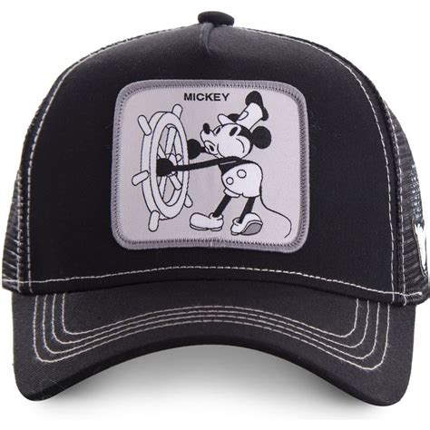 Casquette Trucker Noire Mickey Mouse Vintage Vin Disney Capslab