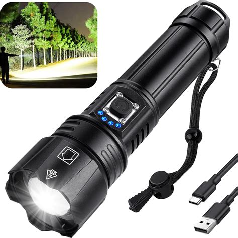flashlights high lumens lumens rechargeable flashlightsuper