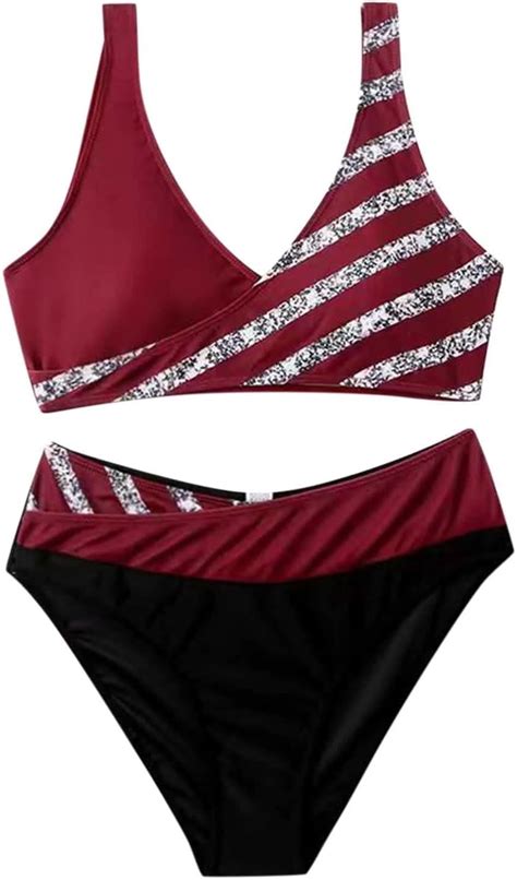 Bikini Sets For Women Twist Cross Bikini For Women High Waisted Bikini Sets Tummy Control 2