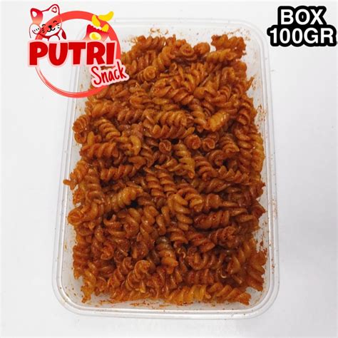 Makaroni Spiral Uril Pedas Biasa Box 100gr Lazada Indonesia