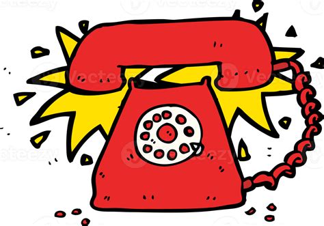 Cartoon Ringing Telephone Png