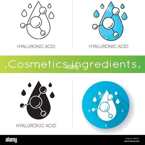 Hyaluronic Acid Icon Hydrating Chemical Formula Collagen To Prevent