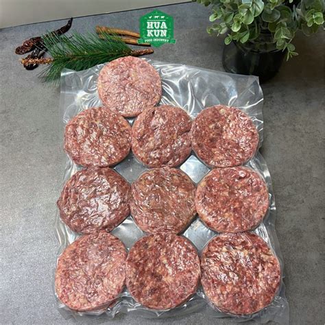 Beef Patties 1KG Hua Kun Food Industry