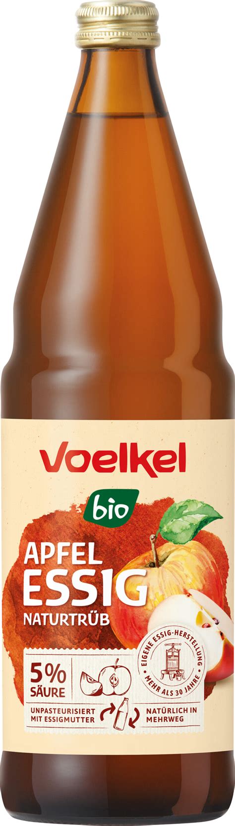 Voelkel Apfel Essig naturtrüb bio 0 75l Mehrweg 0 75l online kaufen