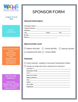 Fillable Online Clay Shoot Registration Sponsor Form Fax Email Print