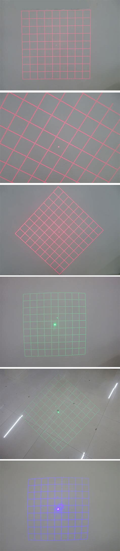 Grids Dot Matrix Effect Red Green Blue Laser Module