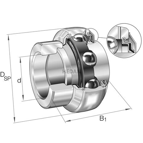 Ge Xl Krr B C Ina Radial Insert Ball Bearing