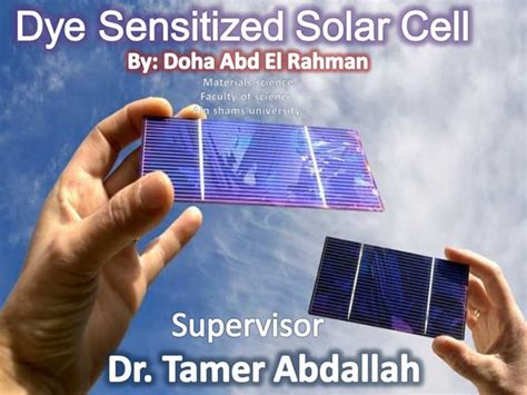 Dye Sensitised Solar Cell Ppt