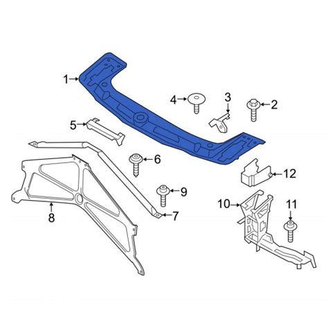 BMW OE 51647245786 Front Radiator Support Tie Bar