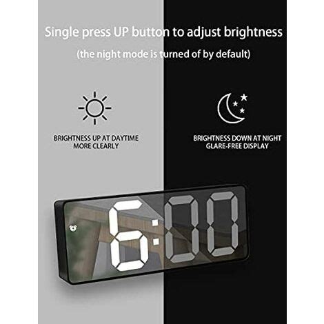 Mirror Alarm Clock Digital Alarm Clock Led Mirror Digital Clock