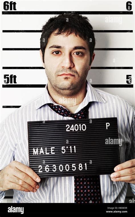 Male Police Mug Shot Stock Photo Alamy