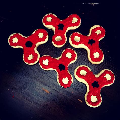 Fidget Spinner Themed Happy Birthday Cookies Happy Birthday Cookie