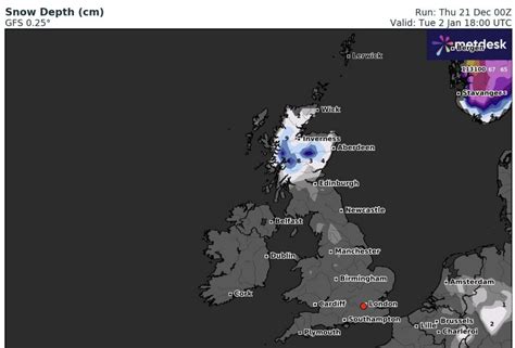 UK snow: Met Office warns cold snap to bring ice as maps show -6C and ...