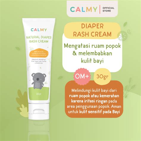 Jual Calmy Natural Diaper Rash Cream 30g Untuk Ruam Popok Iritasi