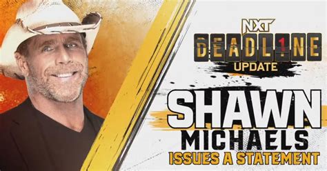 WWE's Shawn Michaels Set to Make Important Statement on NXT Deadline