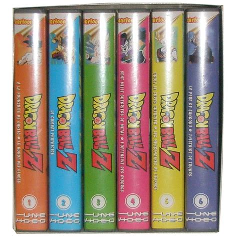 Coffret cassettes VHS Dragon Ball Z Volumes 1 à 6 Luckyfind