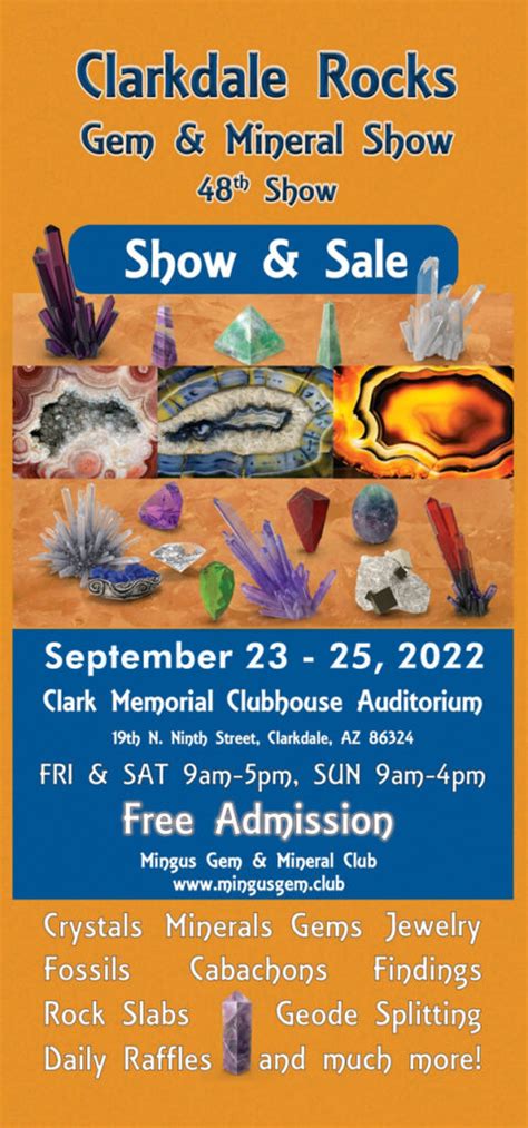 Clarkdale Rocks Gem Mineral Show Flagg Mineral Foundation