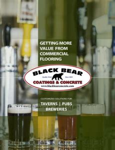 Industrial Flooring For Craft Breweries Black Bear