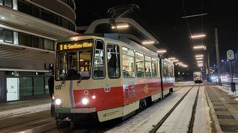 Mitfahrt In Der Linie 1 Von A Saefkow Allee Bis Hbf In Der Tatra KT4D