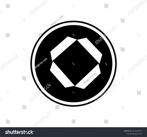 Simple Logo Design Black White Monochrome Stock Illustration 2213745371 ...