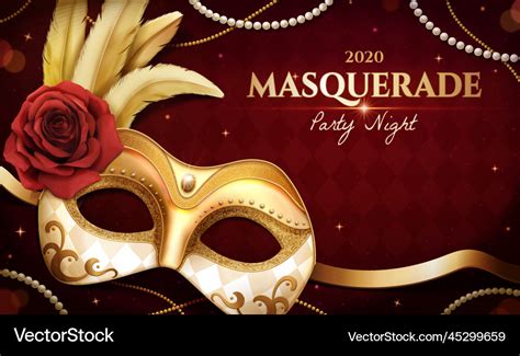 Gold masquerade mask Royalty Free Vector Image