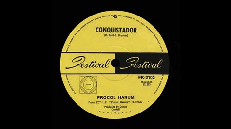 Conquistador Procol Harum Original Stereo Youtube