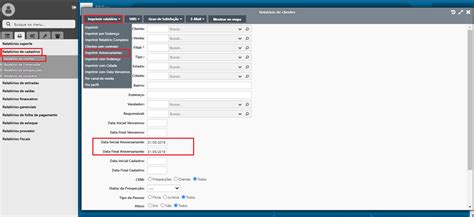 Como imprimir um relatório dos aniversariantes do mês IXCWiki