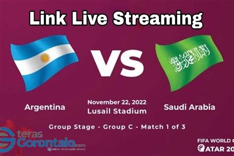 KLIK Link Live Streaming Argentina Vs Arab Saudi Di Piala Dunia 2022