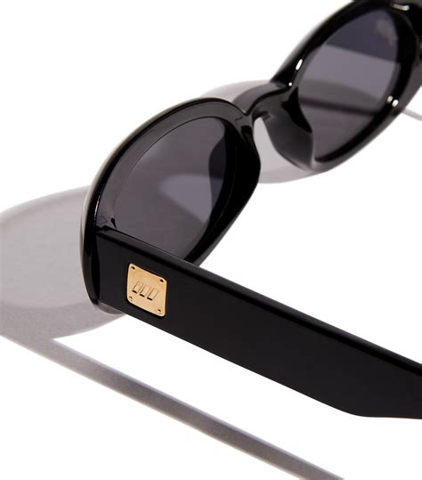 Womens Le Specs Black Oval Work It Sunglasses Harrods Uk