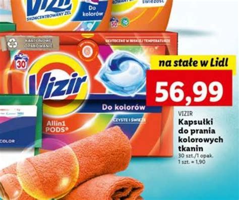 Promocja Kapsułki do prania kolorów vizir all in one pods w Lidl