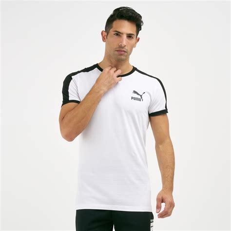 Puma Mens Iconic T7 Slim T Shirt T Shirts Tops Clothing Mens Sale Ksa Sale Sss