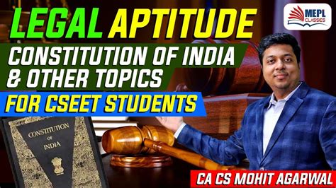 CSEET Legal Aptitude Constitution Of India Other Chapters Quiz