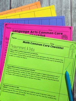 Rd Grade Common Core Checklists By Common Core Kingdom Tpt